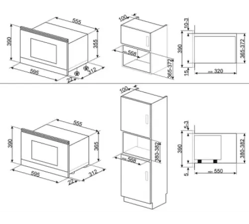 Микроволновая печь SMEG MP822NAO