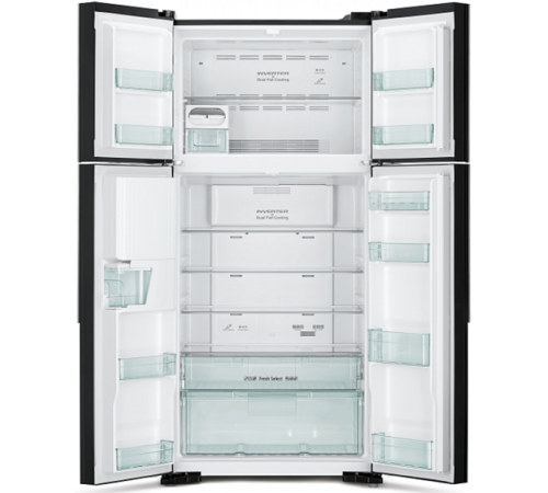 Холодильник HITACHI R-W 662 PU7 GBE бежевое стекло