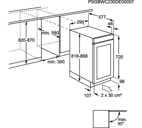Винный шкаф AEG AWUS018B7B