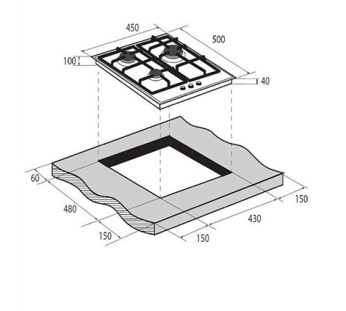 Варочная поверхность ZUGEL ZGH450X