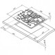 Газовая поверхность DARINA 1t1 bgc341 12 b черный