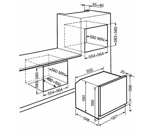Электрический духовой шкаф SMEG sf6381x