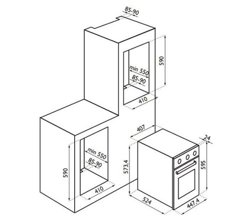 Духовой шкаф ARDESIA HSN060IC