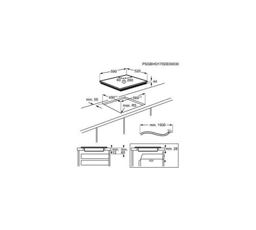 Варочная поверхность ELECTROLUX CIR60433