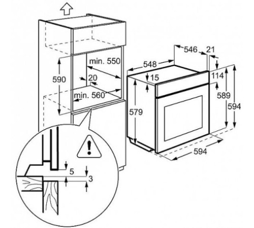 Духовой шкаф AEG be 300302 rb