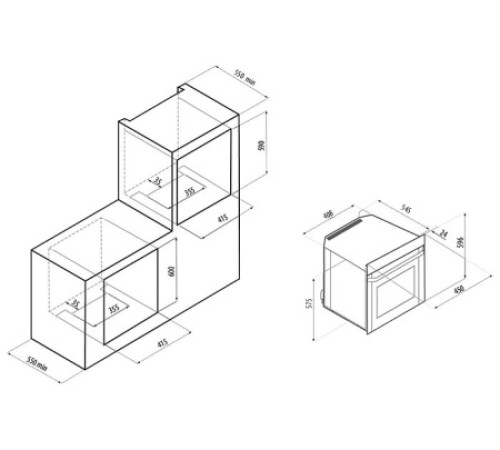 Духовой шкаф Fornelli FET 45 RISPETTO IX