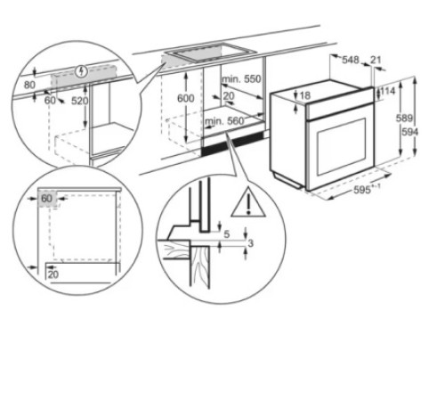 Духовой шкаф ELECTROLUX EOD6C77Z