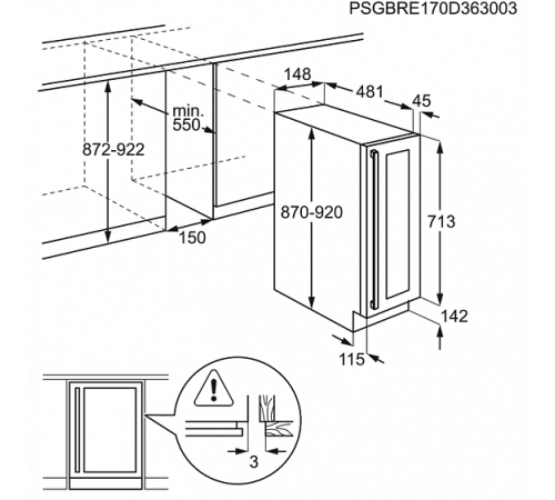 Винный шкаф AEG SWB61501DG