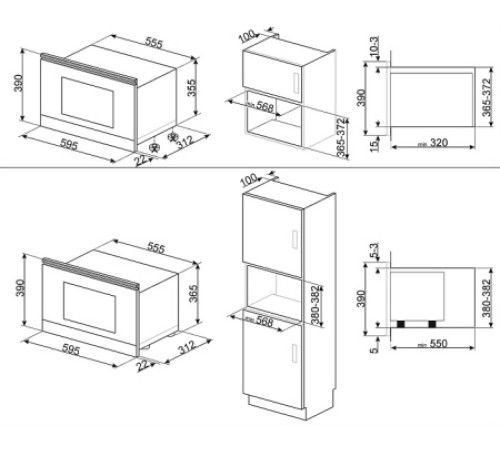Микроволновая печь SMEG MP122B3
