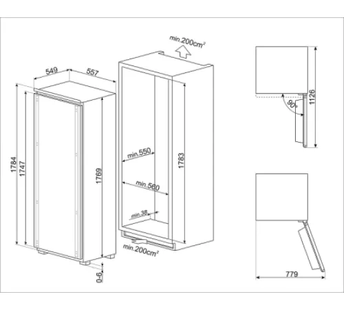 Холодильник SMEG S9L174D1D