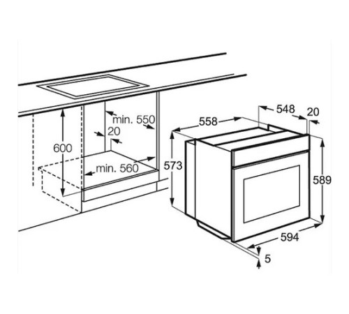 Духовой шкаф ELECTROLUX EZB3410AOX