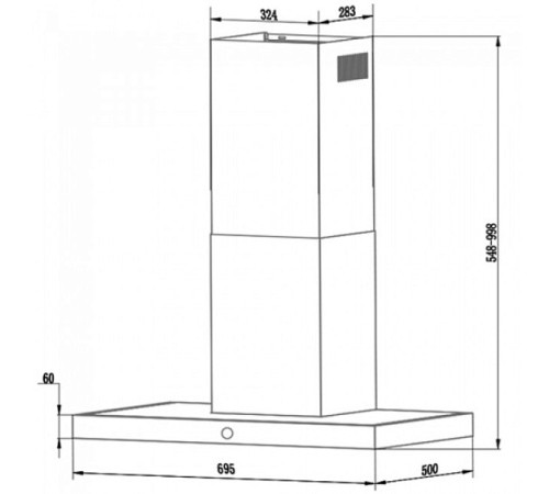 Вытяжка CATA B6-T700 XGBK