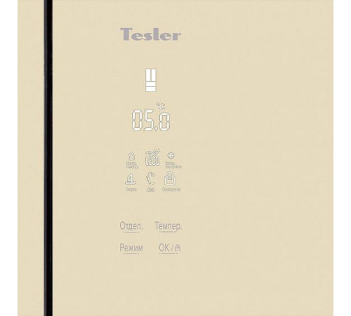 Холодильник TESLER RFD-361I CRYSTAL BEIGE