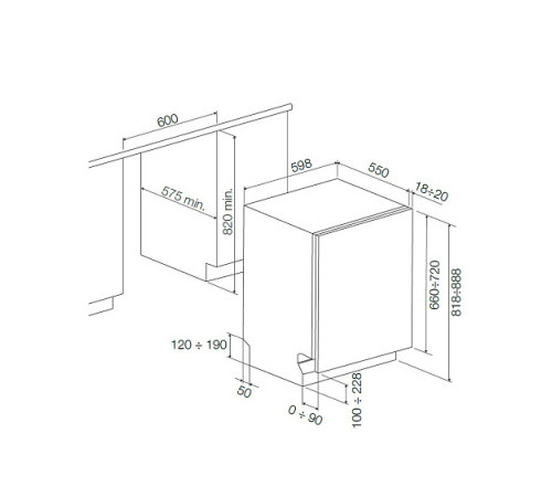 Посудомоечная машина FULGOR Milano FDW 82103