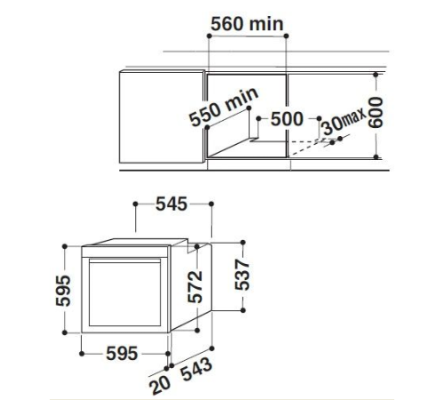 Духовой шкаф WHIRLPOOL akzm7540/nb