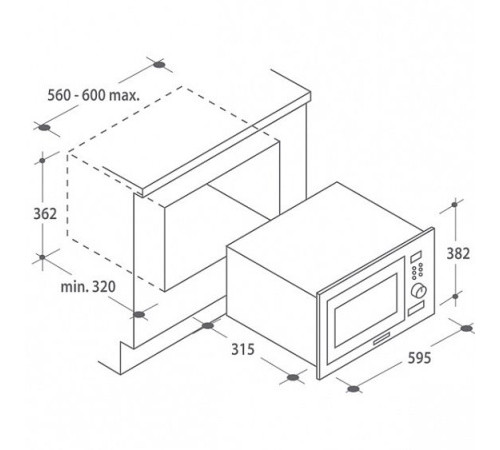 Микроволновая печь CANDY mic 25gdf x
