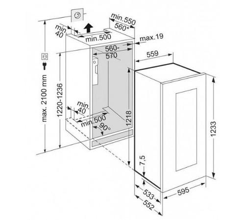 Винный шкаф LIEBHERR EWTgw 2383