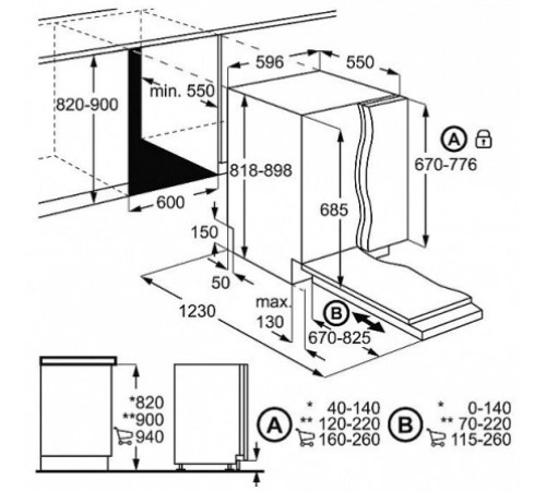 Посудомоечная машина AEG  f 55610 vi1p