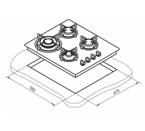 Варочная поверхность DARINA GM311 W