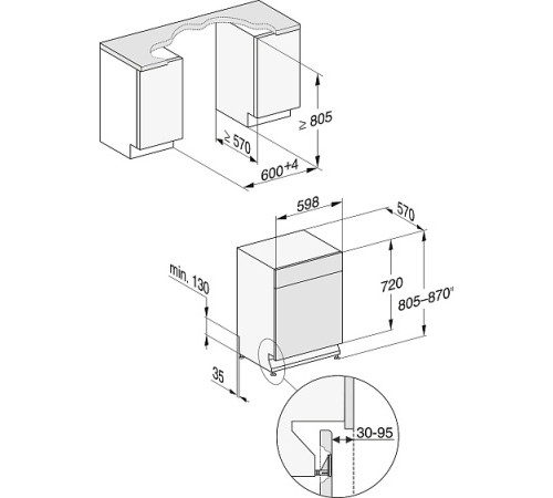 Посудомоечная машина MIELE G 7110 SCU AUTO DOS
