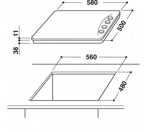Газовая поверхность INDESIT PAAI 642 IX/I EE