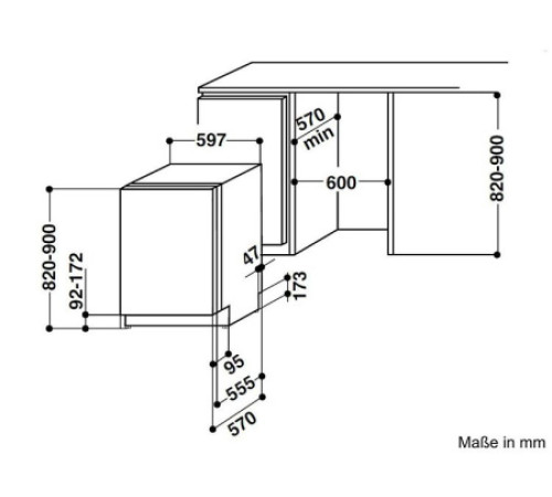 Встраиваемая посудомоечная машина WHIRLPOOL adg 6200