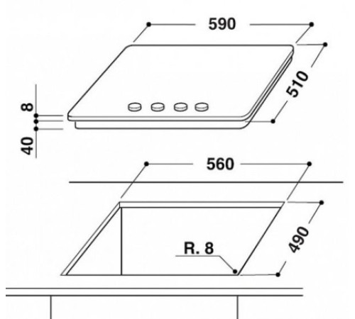 Газовая поверхность WHIRLPOOL GOR 6414/WH