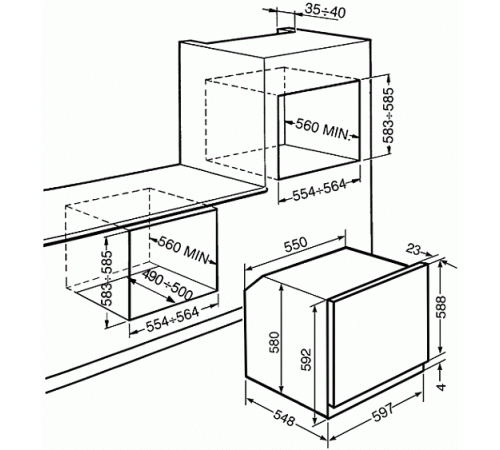 Духовой шкаф электрический SMEG SF6102TVS