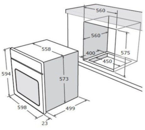 Духовой шкаф NARDI fex 077 w