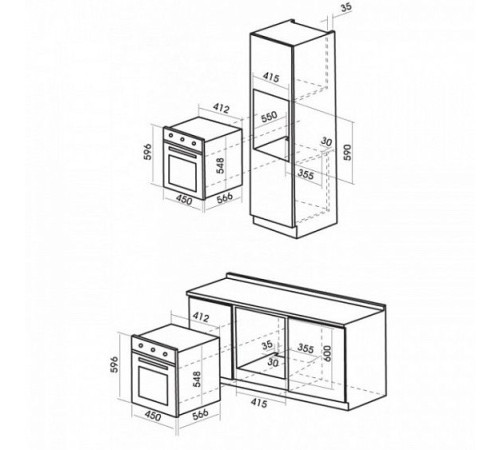 Духовой шкаф MBS DE-453 BL