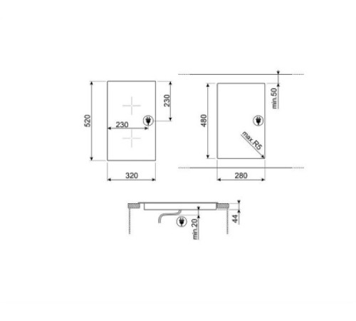 Варочная поверхность SMEG SE232TX1