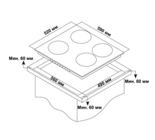 Варочная поверхность DELVENTO V60H40C088