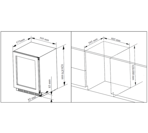 Винный шкаф MC WINE W46-2DB