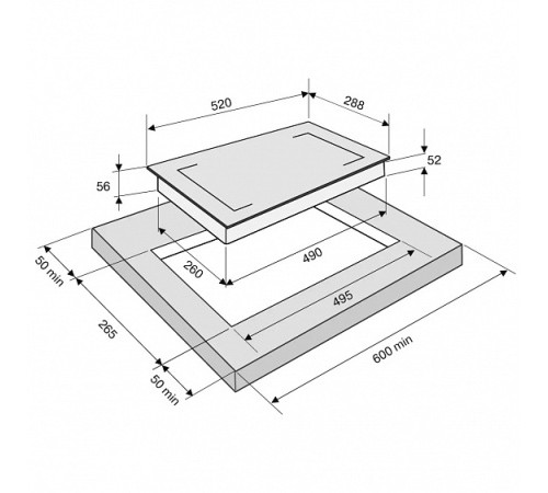 Варочная поверхность KRONA MYSTERIUM max ih 30 GR