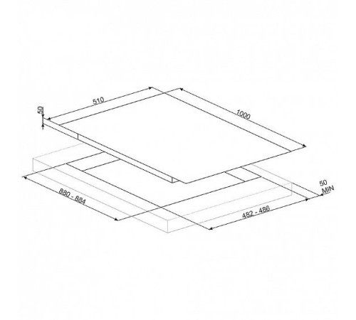 Газовая варочная панель Smeg PXL6106