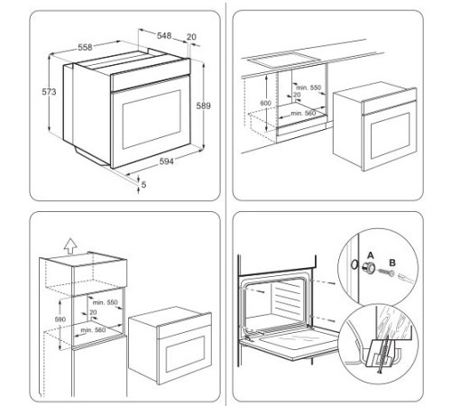 Духовой шкаф ZANUSSI zob 35712 xk