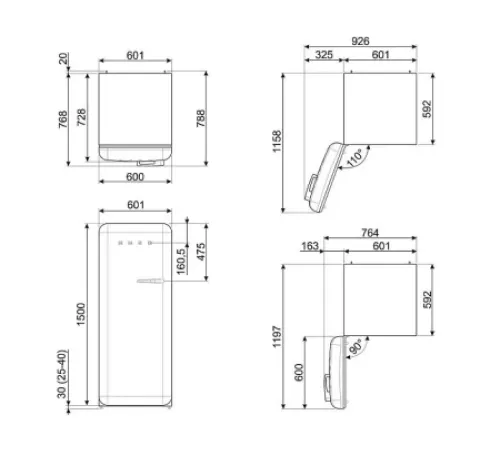 Холодильник SMEG FAB28LSV6