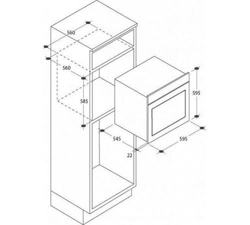 Духовой шкаф CANDY fcl 624 gh