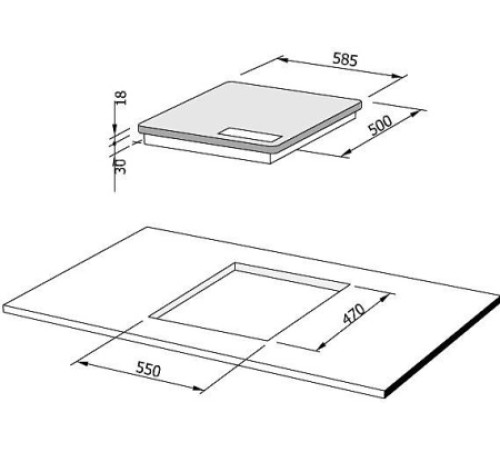 Газовая панель Nardi MH 40 AV W