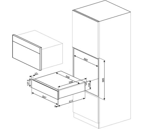 Подогреватель посуды SMEG CPR915P