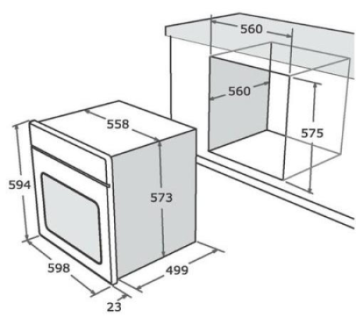 Духовой шкаф  NARDI fex 47t 70 xn5n