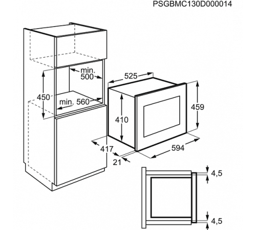 Микроволновая печь ELECTROLUX KMFE 264 TEW
