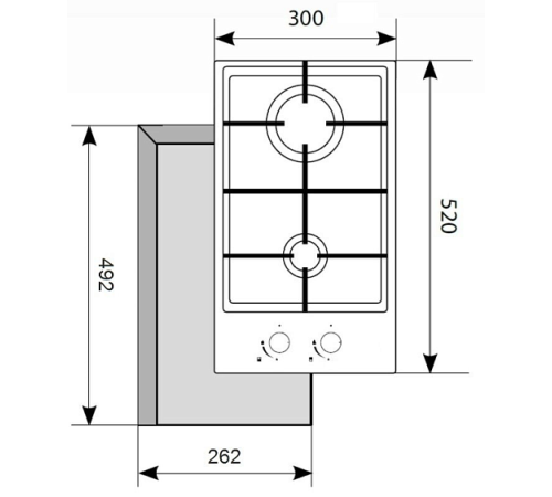 Варочная панель AKPO PGA 302 FXE