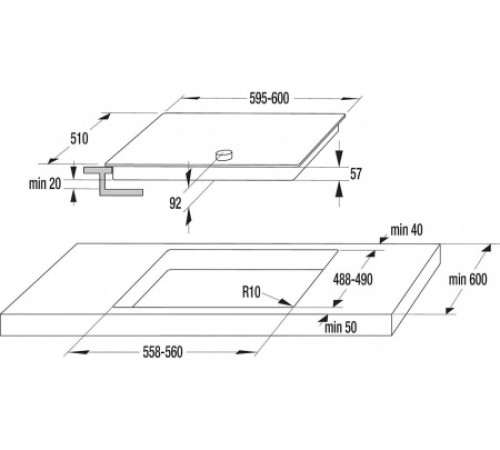 Индукционная стеклокерамическая панель Gorenje IK 640 CLB
