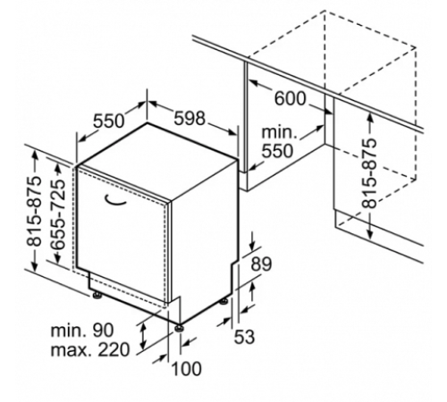 Встраиваемая посудомоечная машина BOSCH SMV68TX03E