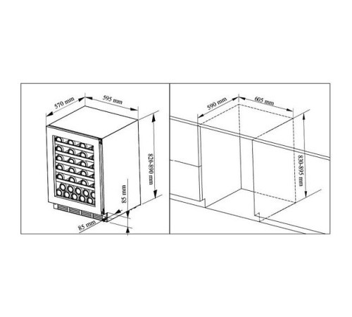 Винный шкаф CAVANOVA CV046T