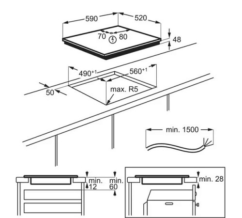 Варочная поверхность ELECTROLUX LIB60420CK