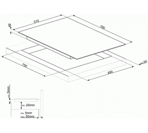Варочная панель SMEG SI1F7845B