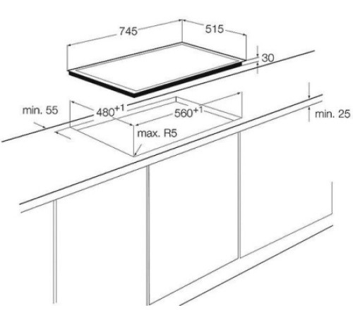 Поверхность AEG hg 755420 um