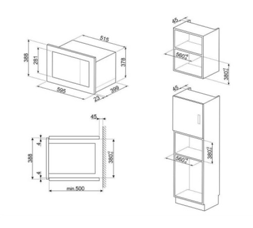 Микроволновая печь SMEG FMI025B3
